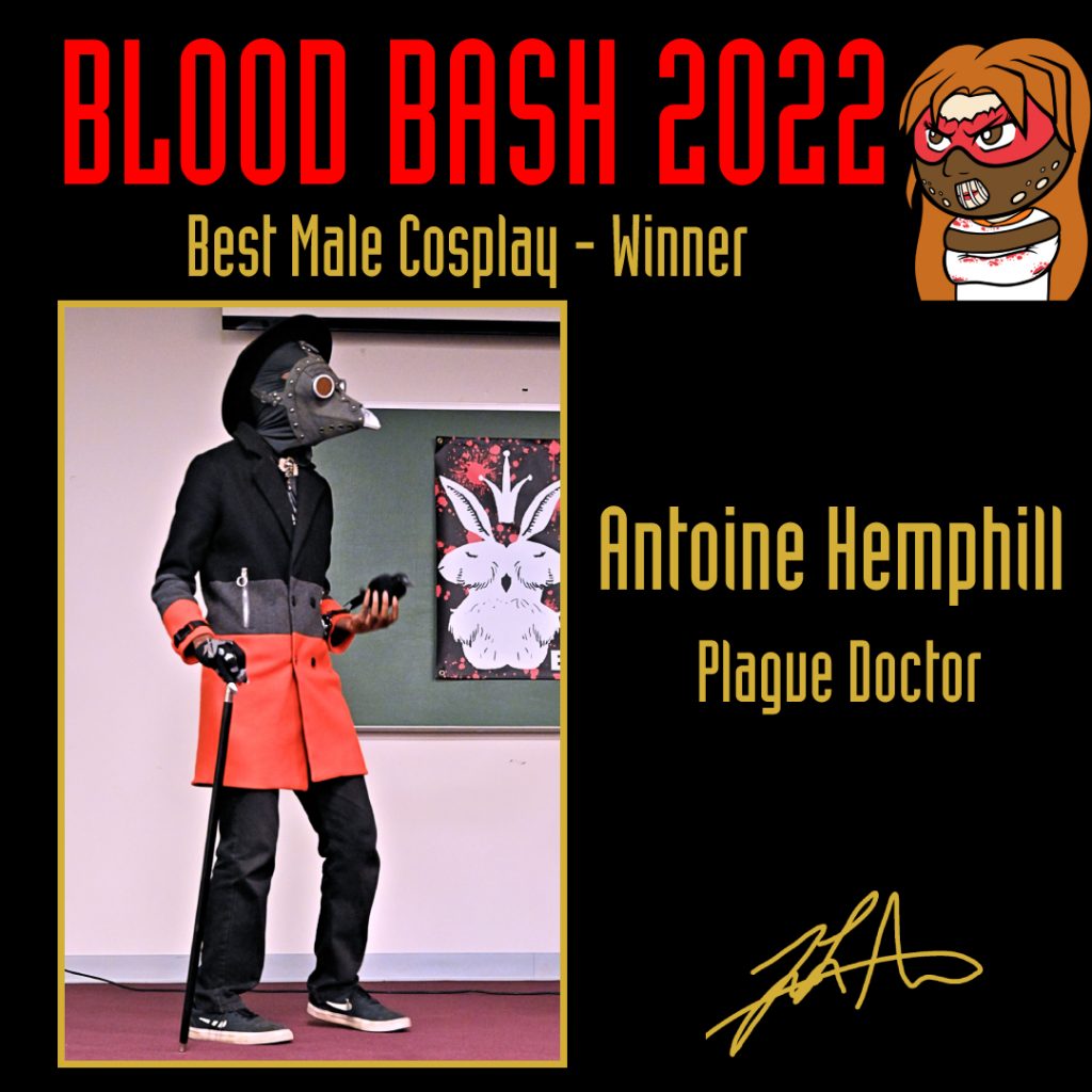 Antoine Hemphill - Blood Bash 2022 - Best Male Cosplay - WInner